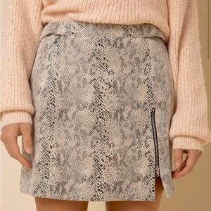 Snake Print Skirt Medium